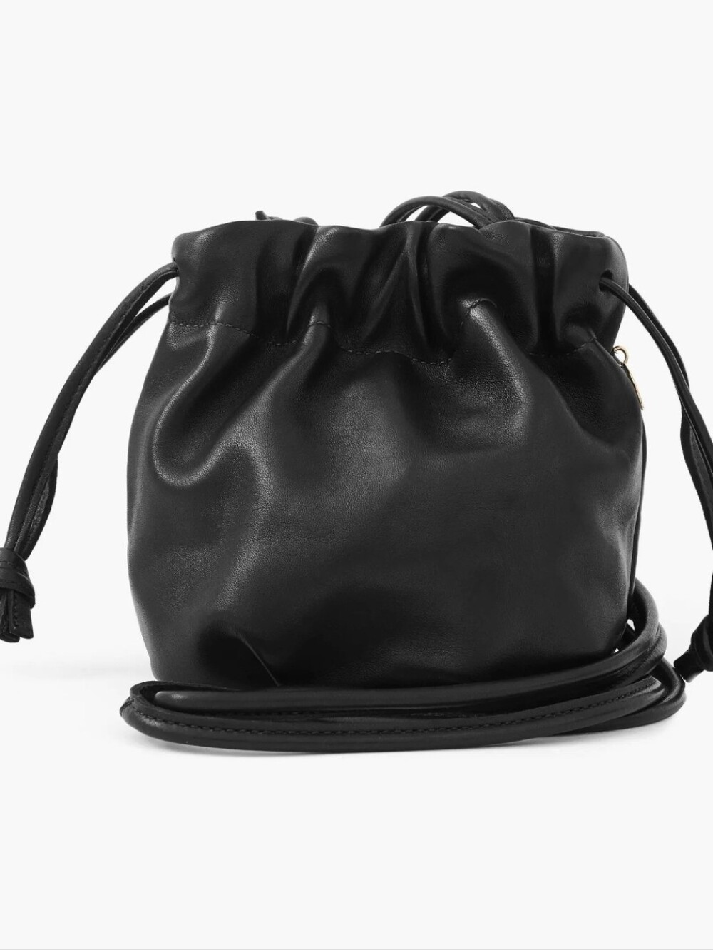 CLARE V. Emma Nappa Leather Drawstring Bag